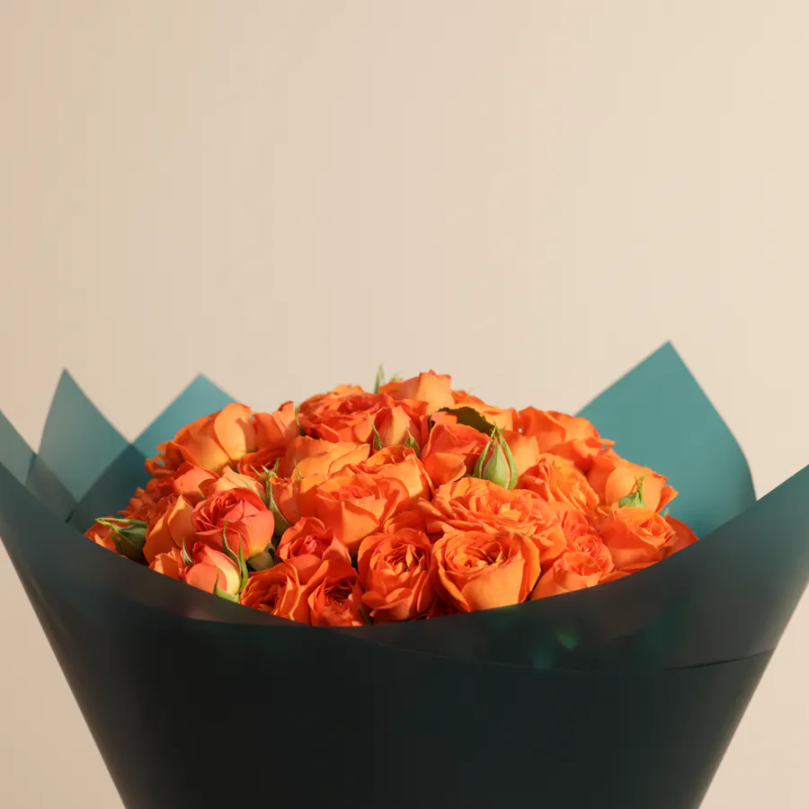Amber Beauty Baby Rose Bouquet 4
