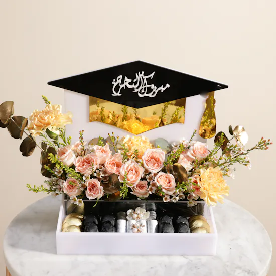 Floward Graduation Chocolate Tray | Achievement Flowers