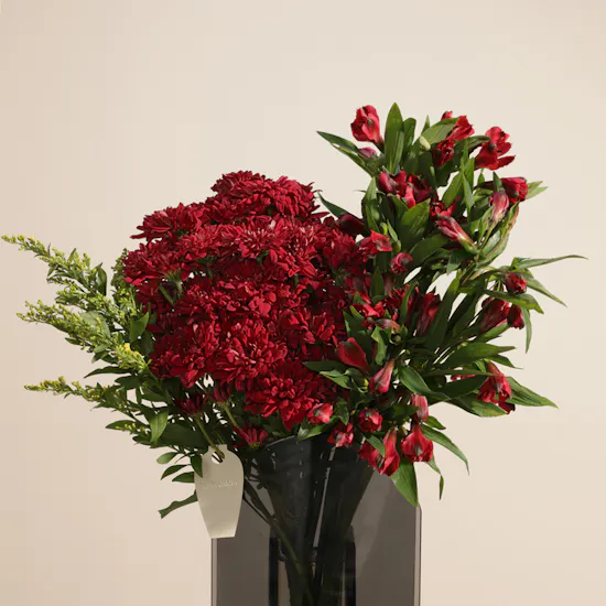 Scarlet Charm Flower Vase