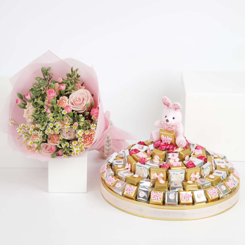 إنها فناة برج الشوكولاتة من غزل | باقة الوردى 