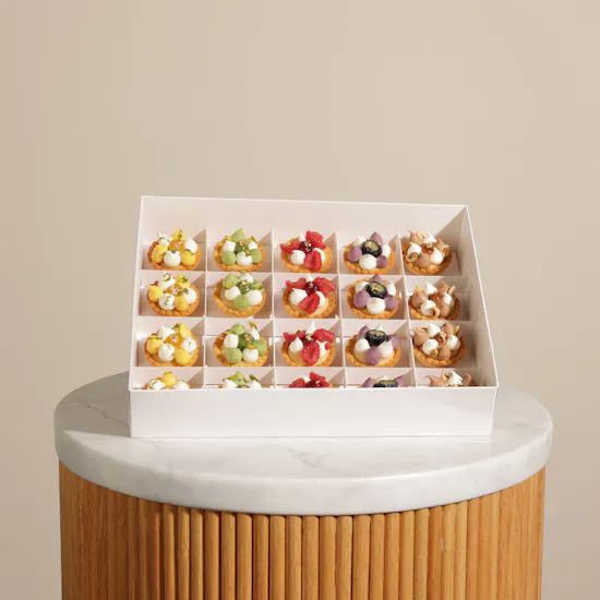 Patisserie by Guillermo Palomo Mini Bites Gift Box | Happy Birthday Flowers Vase
