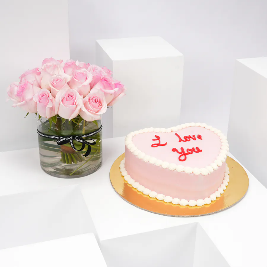Helen's Bakery Cake | 20 Pink Roses 1