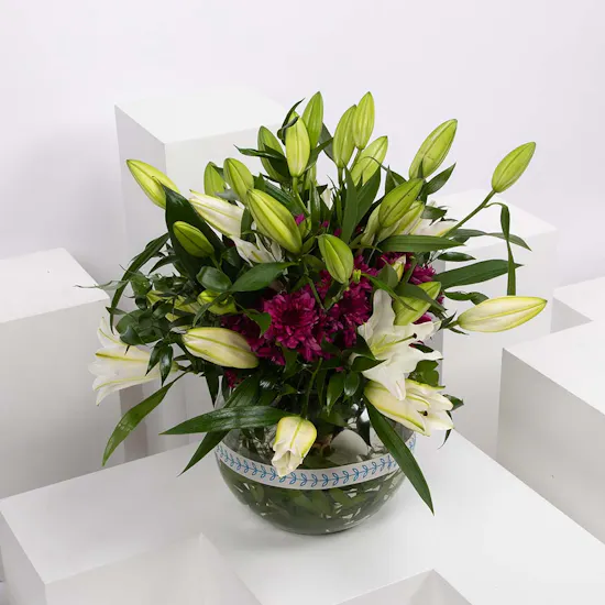 Blooms Flowers | Glass Bowl
