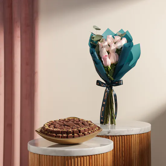 Soucolat Golden Triangle Chocolate Tray | Calm Flowers