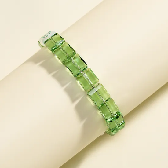 Swarovski Letra Peace Green Crystal Women's Bracelet