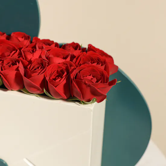 Envelope Box of Red Roses