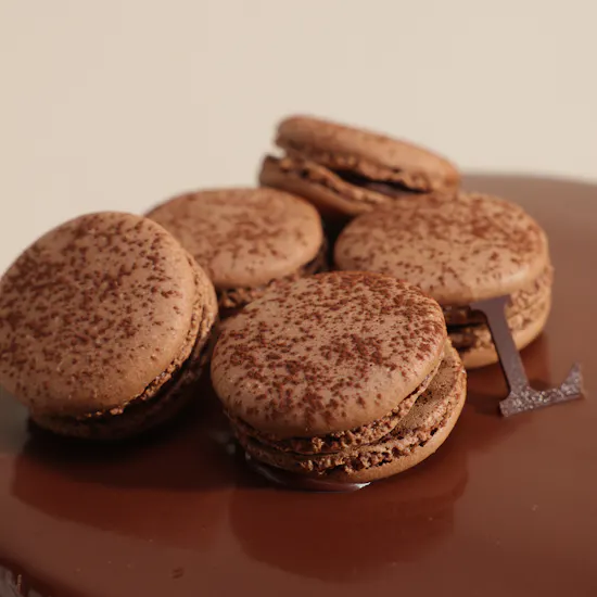 Ladurée Chocolate Macaron Cake