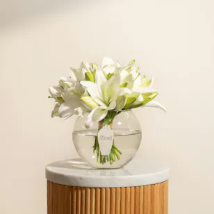 White Lilies | Glass Vase White Lilies | Glass Vase