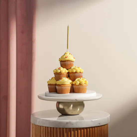 NQ's Bakery Vanilla Cupcakes Tower