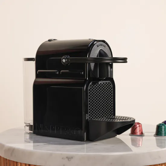 Nespresso Inissia Black Coffee Machine with Capsules