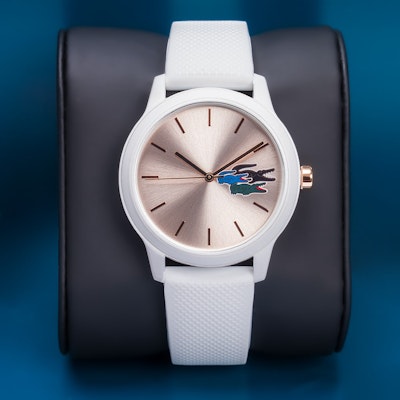 Lacoste Women's Quartz Plastic and Silicone Strap Watch - White