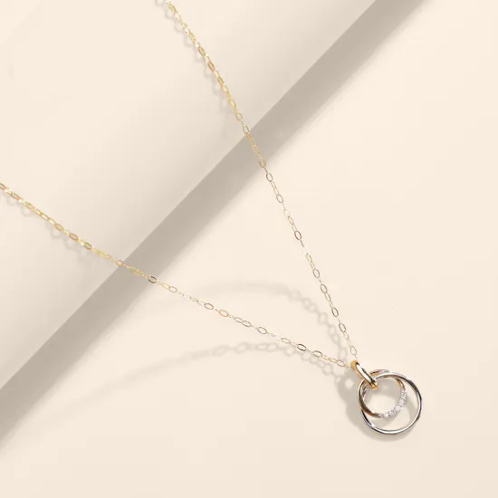 Miss L' by L'azurde Circle of Love Diamond Women's Necklace