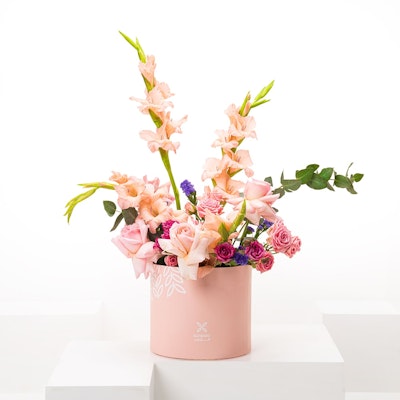 Gladiolus & Roses | Pink Box