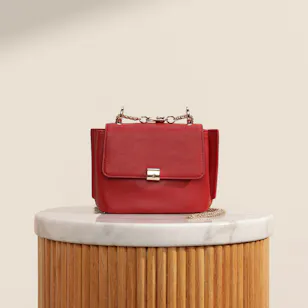 Cole Haan Mini Convertible Chain Red Bag