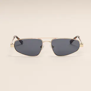 Le Specs Treasure Gold Smoke Mono Unisex Sunglasses 