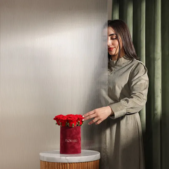 Romantic Plush Artificial Flowers Box