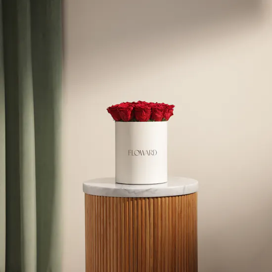 Romantic Preserved Red Rose Box