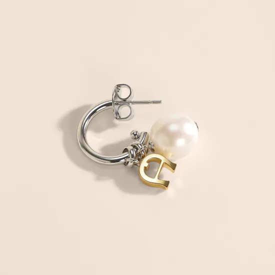 Aigner Filomena Two Tones and Pearl Women’s Earrings