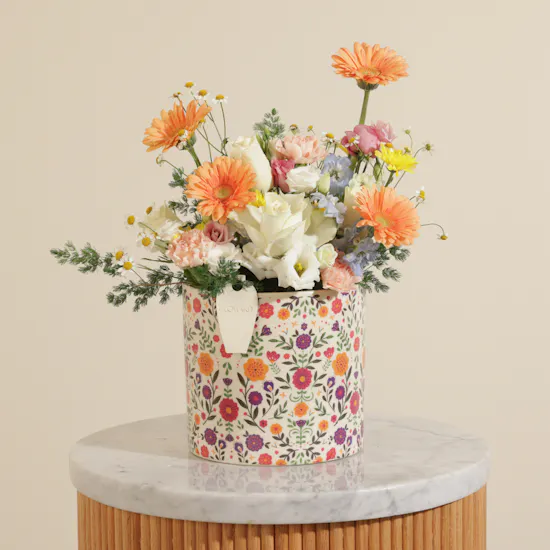 Colorful Spring Flower Vase