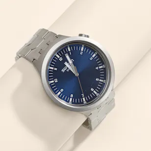 Swatch Indigo Hour Silver Unisex Watch