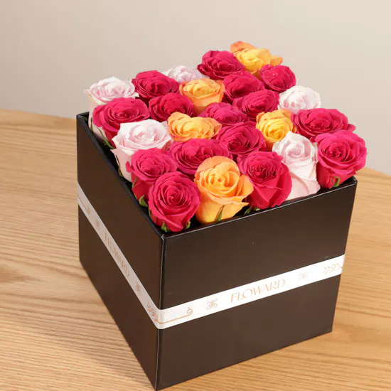 Birthday Flowers Box | Balloons