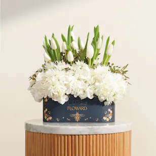 Royal White Garden Flowers Box