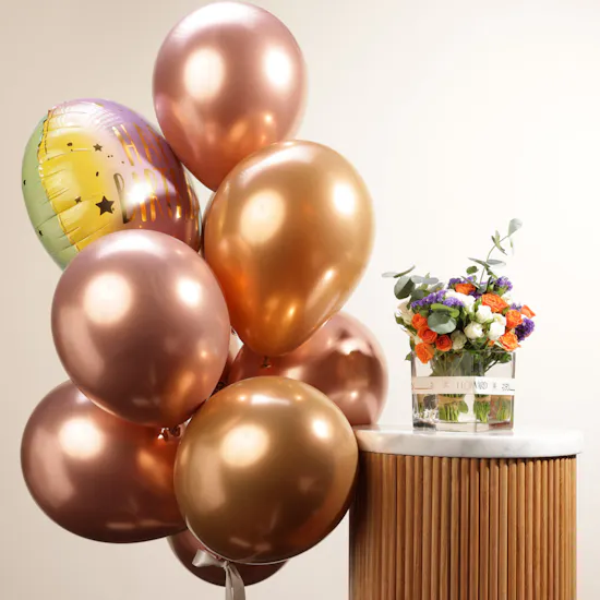 Happy Birthday Balloons | Flowers Vase