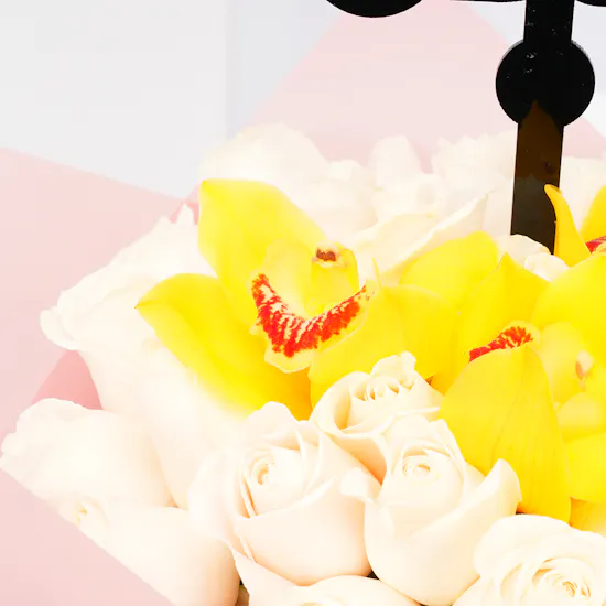 Get Well Soon with Roses Bouquet