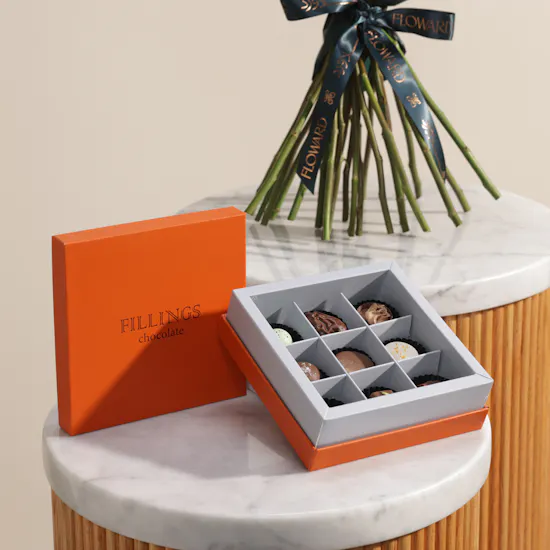 Fillings Chocolate Box | Red Petals of Love
