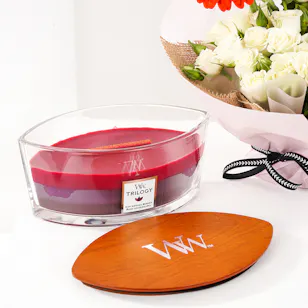 Woodwick Ellipse Sun Ripened Berries Candle | Flowers Woodwick Ellipse Sun Ripened Berries Candle | Flowers