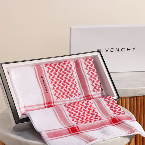 Givenchy Red Classic Shemagh | Size 55