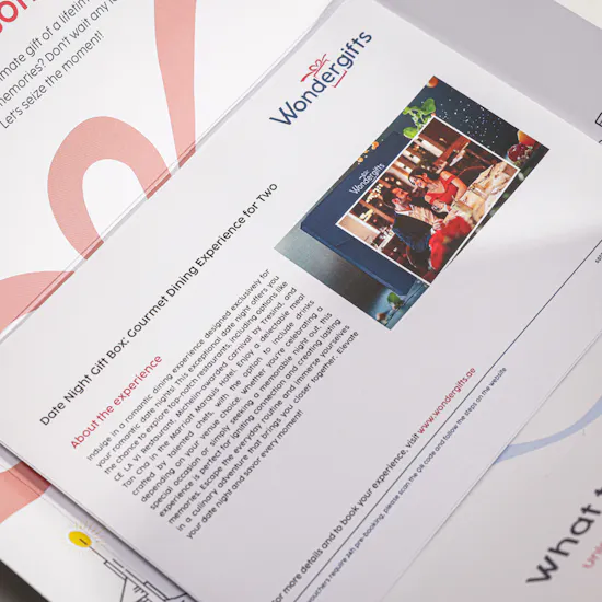 Wondergifts Date Night Dining Experience Gift Voucher | Tonight Is Ours Flower Bouquet