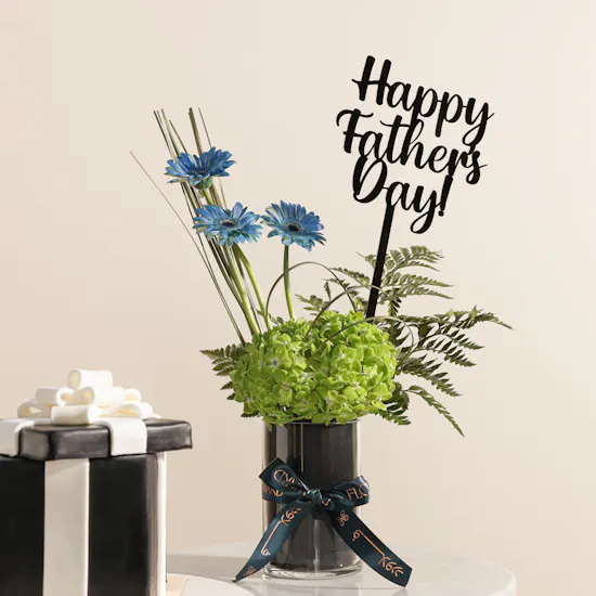 December Cake Black and White Gift Shape Fondant Cake | Distinguished Flower