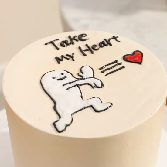 Floward Take My Heart Chocolate Cake | Touch of Romance Flowers Bouquet