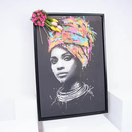 Floral Lady in Digital Painting