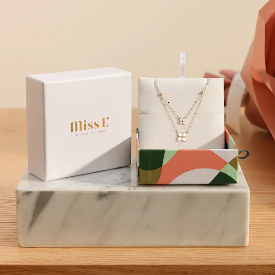 Miss L by L'azurde Flower Layered Necklace | Tenderness of Heart Bouquet