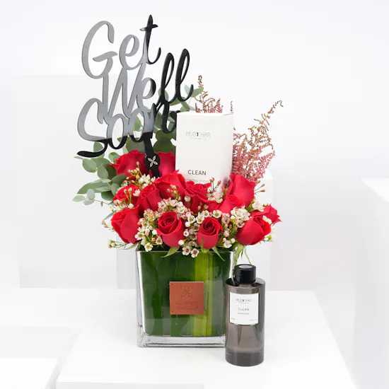 Mubkhar Clean Scented Sticks 220ml | Get Well Soon Blooms Vase