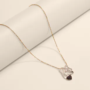 Artsy Mom Love Rose Gold Plated Necklace Artsy Mom Love Rose Gold Plated Necklace