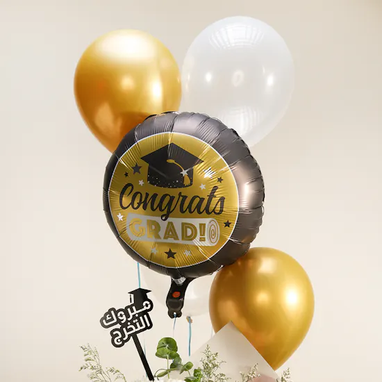 Telescop Derma Signature Skin Ritual Unisex Gift Voucher | Graduation Balloon and Flowers