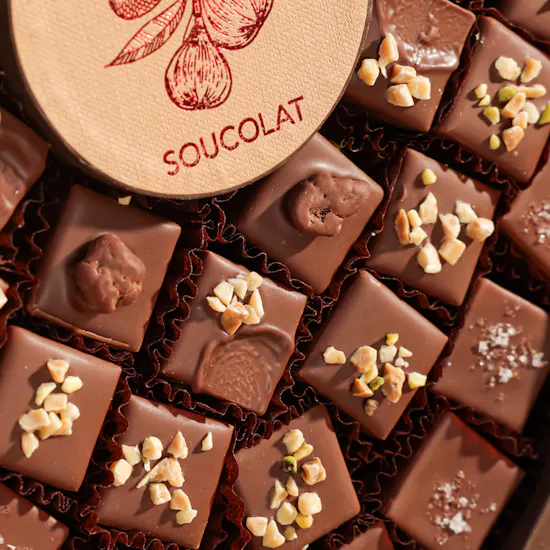 Soucolat Square Chocolate Box | Passion Flowers