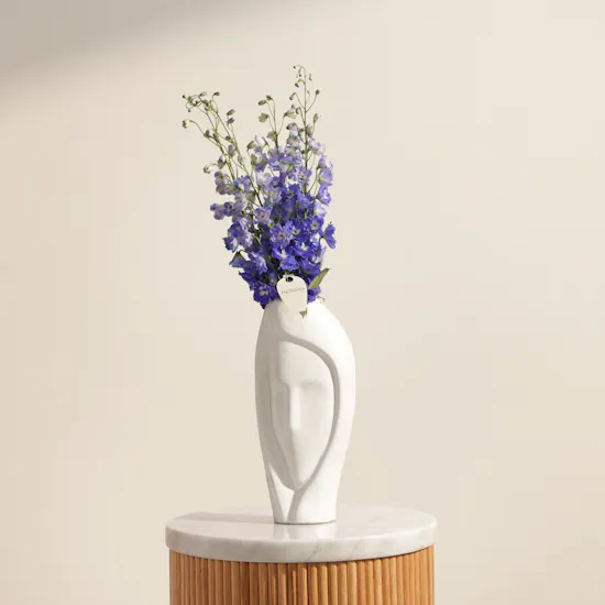 Moonstone Bloom Flower Vase