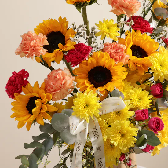 Golden Muse Flower Vase