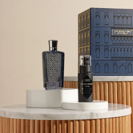 مجموعة عطر فينيسيا بلو الرجالي من ذا مارشنت اوف فينيس