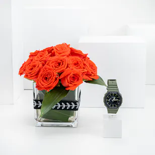 Casio G-Shock Men's Green Watch | Orange Roses Casio G-Shock Men's Green Watch | Orange Roses