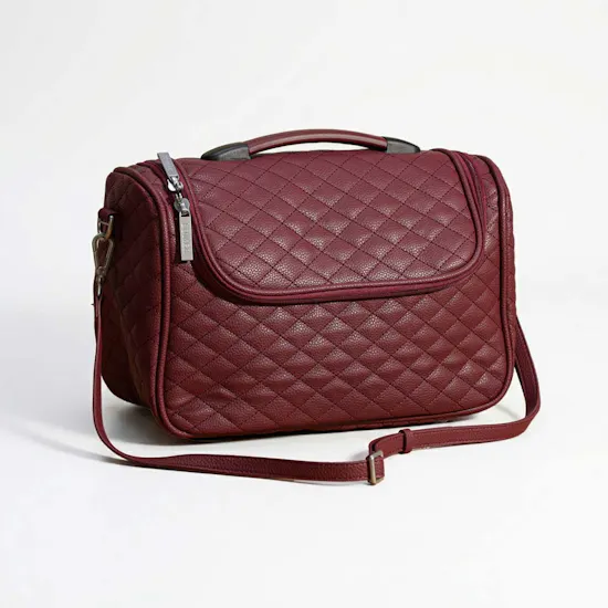 Sumer 5-Piece Classic Burgundy Travel Set