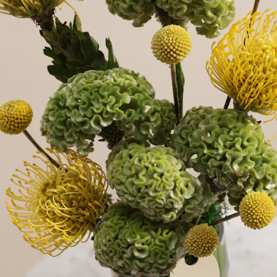 Golden Flower Vase