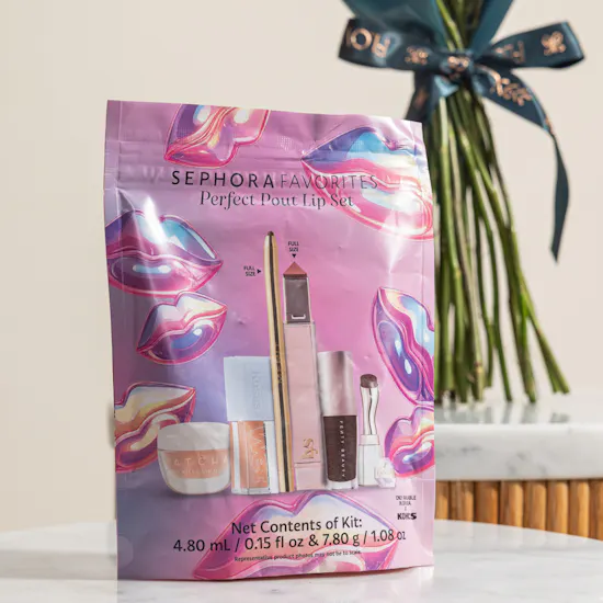 Sephora Favorites Perfect Pout Makeup Lip Set | Graduation Balloons and Flower