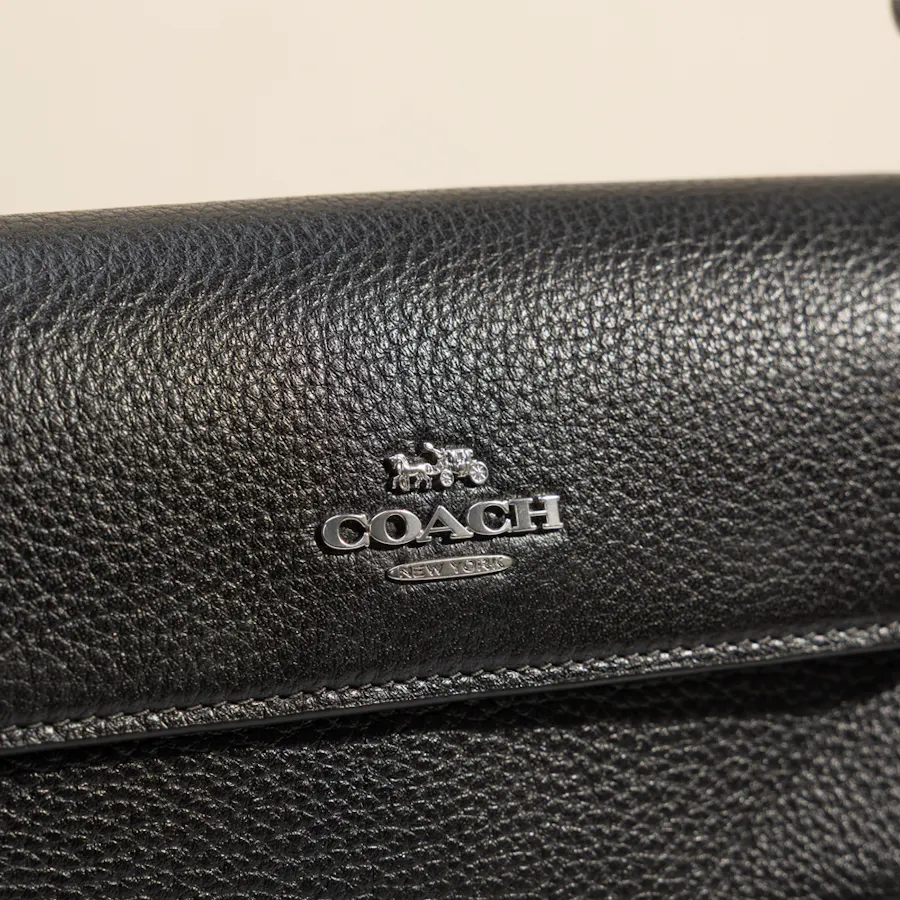 Coach Hailey Flap Black Bag 4