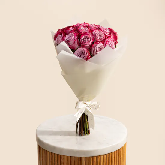 Delightful Purple Rose Bouquet