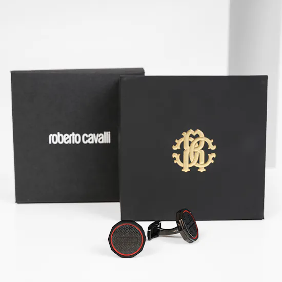 Roberto Cavalli Cufflinks Black Color